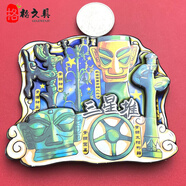 門(mén)頭禧全國城市冰箱貼旅游紀念品禮品伴手禮居家裝飾品木制磁貼 四川-三星堆