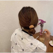 唐芙妮醋酸高級簡(jiǎn)約氣質(zhì)發(fā)圈超仙女頭繩發(fā)繩森系低丸子頭發(fā)飾短發(fā)頭飾 糖果卡其色發(fā)繩(2條裝)