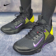 耐克（NIKE）新款男鞋夏季LeBron運動(dòng)舒適輕便緩震運動(dòng)籃球鞋BQ3178-002 CD0188-004黑紫WITNESS IV 42