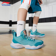 LI-NING KIDS李寧兒童籃球鞋夏季新款音速8防滑男童運(yùn)動(dòng)鞋青少年實(shí)戰(zhàn)減震球鞋 純凈藍(lán)/蝴蝶藍(lán)【音速8】 36 碼