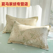 枕套48x74cm一對枕芯內膽套拉鏈印花枕頭套枕芯套信封枕套  48cmX 仙草一對裝