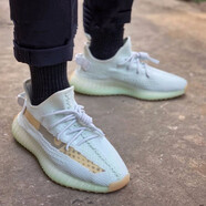 阿迪達斯 （adidas）鞋子男女三葉草yeezy椰子350男鞋夏季女鞋運動(dòng)鞋休閑鞋跑步鞋 EG7491 薄荷綠 亞洲限定 36
