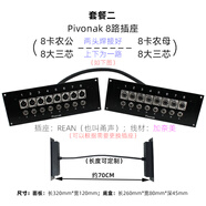 PIVONAK Pivonak錄音棚墻插 麥克風(fēng)接線盒專業(yè)音頻卡農(nóng)面板8路卡儂大三芯 套餐二：8路墻插 REAN座加奈美線