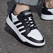阿迪達(dá)斯 （adidas）官方男鞋 2025秋季新款運(yùn)動鞋潮流時尚耐磨休閑鞋低幫板鞋子 經(jīng)典款板鞋/黑白/假一罰十 41