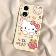 尚閃千適用于OPPOA58手機殼卡通帕恰狗Reno13可愛(ài)情侶K12硅膠軟套A96直邊男女款Reno7SE全包防摔 【甜甜圈KT貓】軟殼 A95