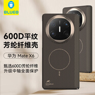 BLUEO藍(lán)猩【轉(zhuǎn)軸保護(hù)＋前框】適用華為Matex6手機(jī)殼X5凱夫拉全包6 MateX6/典藏版[金色后殼丨中軸保