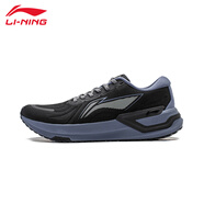 李寧（LI-NING）跑鞋男運動(dòng)鞋春季新款越影減震回彈鞋子耐磨透氣軟底跑步鞋 黑色-越影3 43