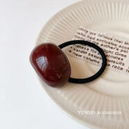 唐芙妮醋酸高級簡(jiǎn)約氣質(zhì)發(fā)圈超仙女頭繩發(fā)繩森系低丸子頭發(fā)飾短發(fā)頭飾 糖果酒紅色發(fā)繩(2條裝)