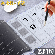 練毛筆字初學(xué)者水寫布套裝加厚王羲之行書空白水寫書法布蘭亭序入門練習(xí)清水臨摹學(xué)生萬次水洗布練字專用字帖 【歐陽詢】九成宮水寫字帖 送毛筆+水碟