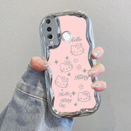 庫洛熊適用華為Nova4手機殼VCE一ALOO新款AL00nove全包noa4novo防摔nava硅膠n0va保護套navo諾娃四nov 電鍍奶油紋-銀色-ZC14KT貓 華為 nova 4