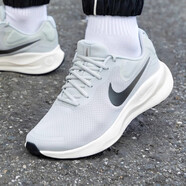 耐克（NIKE）官方艦店跑步鞋男鞋 2025秋季新款輕便緩震運動鞋網面跑鞋 【革命7-灰】 44 /280mm