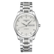 浪琴Longines浪琴手表男 名匠系列時(shí)尚鑲鉆機械男表 L2.755.4.77.6白盤(pán)男表38.5mm