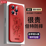 適用蘋果16手機殼iphone16promax新年款16pro本命年15氣質(zhì)14金蛇送福防摔手機保護殼套 顏色用于展示款式(下單請選擇適用的手機型號) iPhone XR