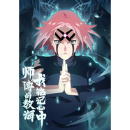 火影忍者貼紙海報(bào)卡通動(dòng)漫二次元周邊收藏學(xué)生裝飾貼紙海報(bào) 忍戰(zhàn)櫻-13 A3(42cm*29.7cm)