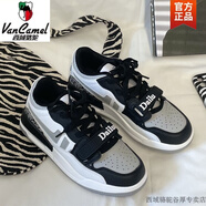 西域駱駝男鞋氣墊高幫板鞋男冬季2024新款國潮ins風(fēng)百搭撞色運動鞋子男款 黑色 運動休閑-駱駝官方品牌官網(wǎng) 36 標(biāo)準(zhǔn)碼