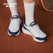 斯凱奇（Skechers）悠步鞋2025春夏新品男女閃穿運動鞋150404 白色/海軍藍色/WNV 36.5