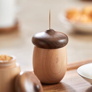 木易Mui小蜜蜂牙簽盒擺件實(shí)木家用個(gè)性創(chuàng)意牙簽筒餐廳客廳高檔木質(zhì)可愛 小號橡果牙簽盒擺件