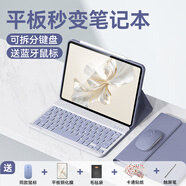 法普拉適用榮耀平板V8Pro鍵盤保護(hù)套華為pad全包V7pro硅膠10.4寸榮耀9/8藍(lán)牙Magicpad防摔GT/X8pro保護(hù)殼 【薰衣紫+鍵盤+鼠標(biāo)】背光版 榮耀6/7(10.1英寸)