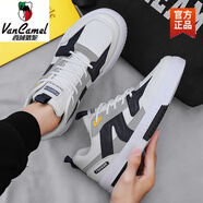 西域駱駝男鞋夏季2025鞋子男潮流運動(dòng)百搭平板鞋休閑皮鞋男款潮鞋 DH06深藍-駱駝官方品牌旗艦 39