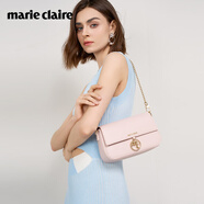 MARIE CLAIRE包包女包奢侈品2025新款手提包女士斜挎包生日紀念日禮物送老婆 粉色 現(xiàn)貨當(dāng)天發(fā)送labubu掛飾