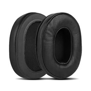 忽風(fēng)適用于索尼SONY MDR-7506 7510 7520 CD900ST V6頭戴式 耳套耳棉 耳罩 耳機套 耳機罩 保護套 海綿 黑色皮質(zhì)款耳機套1對