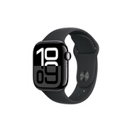 Apple Watch Series 10 智能手表42毫米亮黑色鋁金屬表殼黑色運(yùn)動(dòng)型表帶M/L【GPS款】聯(lián)通補(bǔ)貼