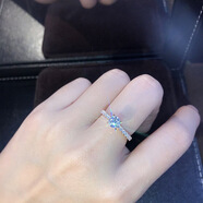 wish跨境ebay歐美簡(jiǎn)約鍍S925銀戒指求訂結(jié)婚對(duì)戒婚戒浪漫 銀色 10號(hào)