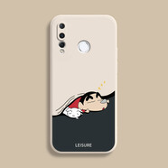 庫洛熊適用華為nova4手機殼華為nova4e新款nova3防摔nova3i全包保護套Nova4液態(tài)硅膠nava4創(chuàng  )意nove3e軟外 【 悠閑小新】古董白 華為 nova 4