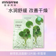 悅詩(shī)風(fēng)吟（Innisfree）【臨期清倉】積雪草綠茶蘆薈鮮萃肌活面膜保濕補水緊致修護 【臨期盒損】積雪草面膜 25年10月 3盒