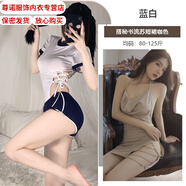 糖妤萌攻速暴擊套裝性感校園純欲衣服學(xué)生情侶火辣戰(zhàn)袍迷你超短裙子 純欲學(xué)生裝+咖色流蘇短裙 （兩 均碼 建議80-130斤