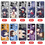 HERONSWING紅米note13手機殼Turbo4/3卡通Note13pro+動漫Note13RPro保護套 小鳥游六花-中二病也要談戀愛 液態(tài)硅膠黑邊框-下單留言型號