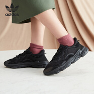 ADIDAS/阿迪達斯三葉草男女緩震運動鞋低幫系帶經(jīng)典復(fù)古老爹鞋休閑鞋 EE6999 黑 40