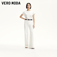 VEROMODA【超模褲】牛仔褲女2025新款原色復古高腰神褲直通喇叭褲 白牛仔色 XS