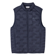 bossini.X堡獅龍2025冬新抗靜電保暖防風(fēng)內(nèi)膽輕薄羽絨內(nèi)搭馬甲男 深灰藍(lán) XL