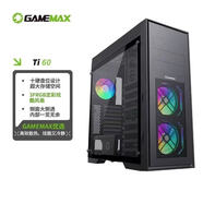 游戲帝國（GAMEMAX）Ti鈦60升級版臺式電腦機(jī)箱服務(wù)器（ 3把炫彩風(fēng)扇/光驅(qū)位/4090顯卡/Type-C/多硬盤位/圖形工作站）