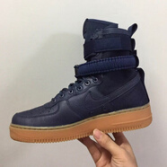 耐克（NIKE）【極速發(fā)貨】NIKE 男鞋空軍一號(hào) AF1純白AIR FORCE 1 中幫板鞋 864024-400藍(lán)限定39 39