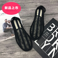 昂秉正宗老北京布鞋網(wǎng)面鞋男士鏤空網(wǎng)紗透氣鞋青年學(xué)生牛筋底休閑防臭 品牌黑羽毛 37