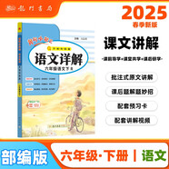 2025春季黃岡小狀元語(yǔ)文詳解六年級下冊R人教部編版6年級同步教材解讀全解教師備課