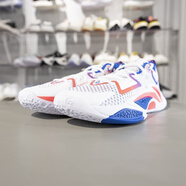 李寧反伍追獵1籃球鞋男子2025新款減震回彈支撐穩定外場(chǎng)鞋ABFV003 ABFV003-1標準白/彩藍色 47.5