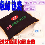 中藥溫灸理療包充電式中草藥寶熱敷包鹽袋艾鹽粗鹽插電腰包 黑色紫琳插電腰包