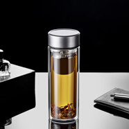果茲（GUOZI） 駿雅雙層玻璃杯GZ-S71 高硼硅玻璃隔熱防燙商務(wù)泡茶杯水杯300ml