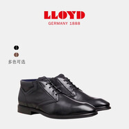 利來(lái)（LLOYD）德國(guó)進(jìn)口男鞋牛皮嵌入式減震透氣商務(wù)休閑沙漠鞋標(biāo)準(zhǔn)楦平底21665 黑色 39