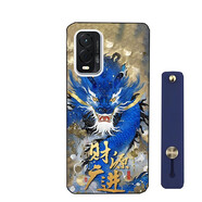 梧瓏360OS奇少年Q30手機套QSN2211手機殼360OS Q20保護套卡通軟殼腕帶 財源廣進(jìn)龍龍+藍色腕帶 其他