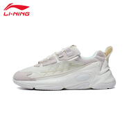 李寧星云2K老爹鞋運動(dòng)男秋季新款耐磨增高時(shí)尚百搭休閑鞋 米白色77 44