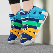 耐克（NIKE）籃球鞋大童鞋 新款Air More Uptempo緩震耐磨青少年運動鞋休閑鞋 FJ0693-455 37.5