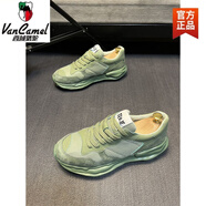 西域駱駝男鞋2025夏季網(wǎng)面透氣老爹鞋精神小伙休閑運(yùn)動(dòng)厚底增高學(xué)生鞋 23202綠色-駱駝官方品牌官網(wǎng)旗艦 38 收藏下單送襪子