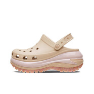 卡洛馳crocs 光輪洞洞鞋外穿防滑男女款軟底透氣百搭增高厚底休閑拖鞋 茶色 35 M3W5=35