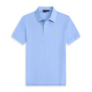 POLO SPORT RALPH LAUREN拉夫勞倫純棉短袖Polo衫男小馬標(biāo)短袖t恤大碼男裝 20天藍(lán) XL 160-180斤