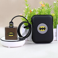 X適用真我neo7 gt7pro/GT6手機數據線(xiàn)保護套OPPO80W充電器線(xiàn)纏繞繩 蝙蝠俠四件套+收納包