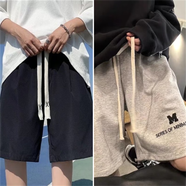 唐號短褲男生舒適潮流侃爺FOG高街休閑寬松大碼五分褲女直筒學(xué)生美式 二件/36淺灰色+01黑色 XL